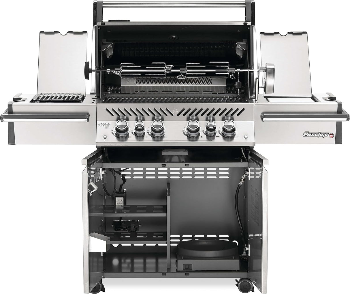 PRO500RSIBNSS-3 Prestige PRO 500 RSIB Natural Gas Grill, Sq.In, Stainless Steel