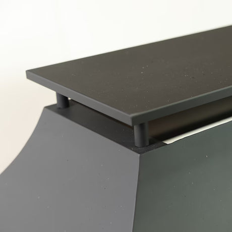 32.3-In W Black Steel Wood-Burning Fire Pit
