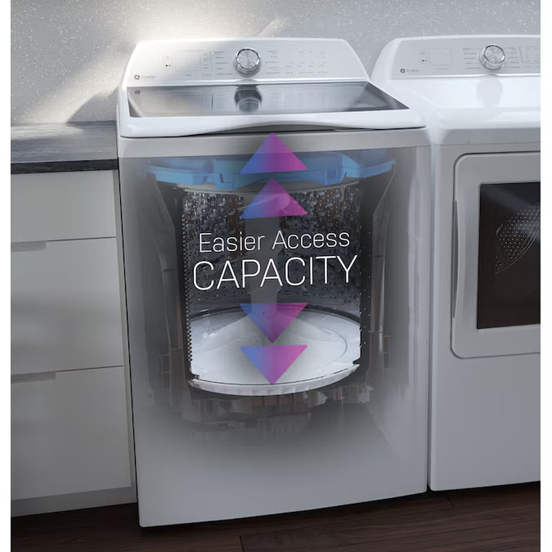 Profile 5.0 Cu. Ft. High-Efficiency Top-Load Washer – Smart Compatible, White, ENERGY STAR
