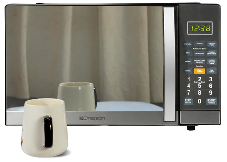1.1 Cu Ft Countertop Microwave Oven in Mirror Finish
