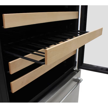 29.5" Stainless Steel Dual Zone Wine Cooler – 135-Bottle Capacity, Built-In/Freestanding