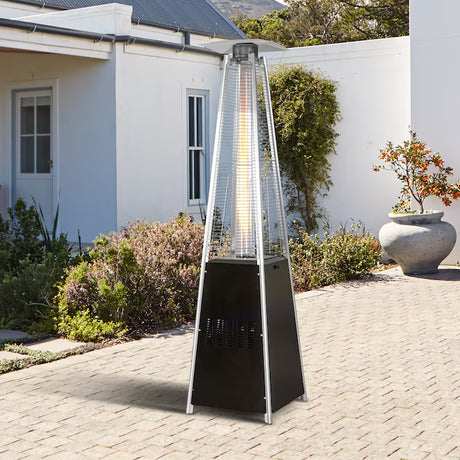 48000 -BTU Black Steel Floorstanding Liquid Propane Patio Heater