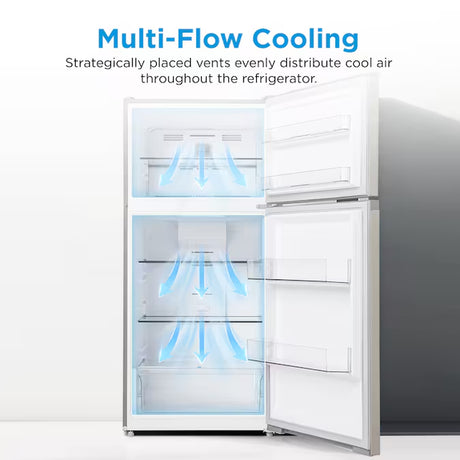 18.1 Cu. Ft. Fingerprint-Resistant Top-Freezer Refrigerator – Stainless Steel, Garage Ready, ENERGY STAR