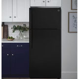 17.5-Cu Ft Top-Freezer Refrigerator (Black)