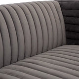 Vintage Flannel Futon Sofa – Convertible Sleeper with Golden Steel Frame
