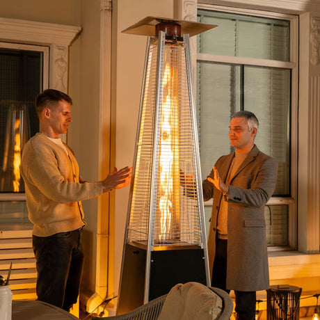 48000 -BTU Black Steel Floorstanding Liquid Propane Patio Heater