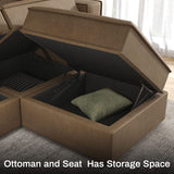 Convertible U-Shaped Sectional Sofa – Modular Couch with Storage & Chaise