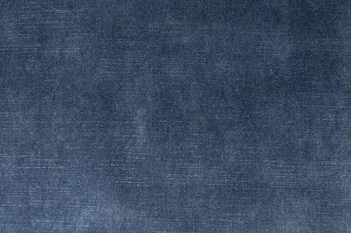 Mid-Century Velvet Sectional Sofa Couch for Living Room, L-Shape 2-Piece 113”W Right Hand Facing Chaise, Blue