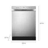 24" Front Control Built-In Dishwasher – Stainless Steel, ENERGY STAR, 52 dB Quiet Operation