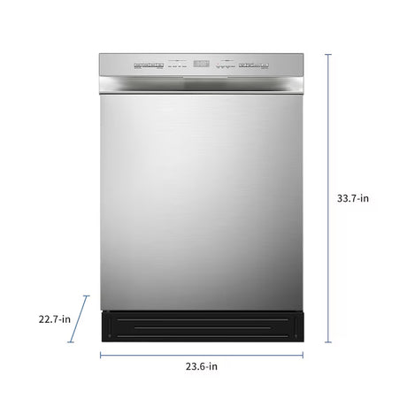 24" Front Control Built-In Dishwasher – Stainless Steel, ENERGY STAR, 52 dB Quiet Operation
