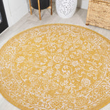 JONATHAN Y Santa Monica Floral Runner Rug – 2x8 Ft Indoor/Outdoor Coastal Design (Red/Taupe)