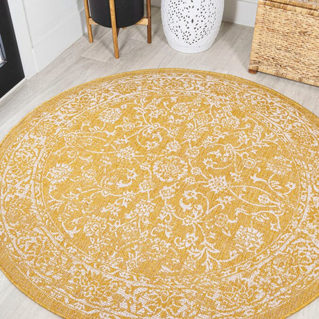 JONATHAN Y Santa Monica Floral Runner Rug – 2x8 Ft Indoor/Outdoor Coastal Design (Red/Taupe)