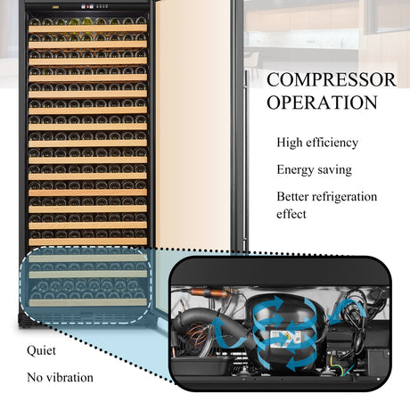289 Bottle Built-In Single Zone Wine Cooler 32 Inch Width
