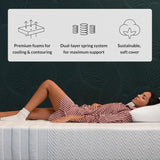 Legend Hybrid 12" Queen Mattress – Luxury Comfort with Organic Cotton Cover