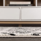 JONATHAN Y Aksil Beni Souk Runner Rug – 2x8 Ft Bohemian Trellis Design (Cream/Black)