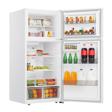 18-Cu Ft Top-Freezer Refrigerator (White)