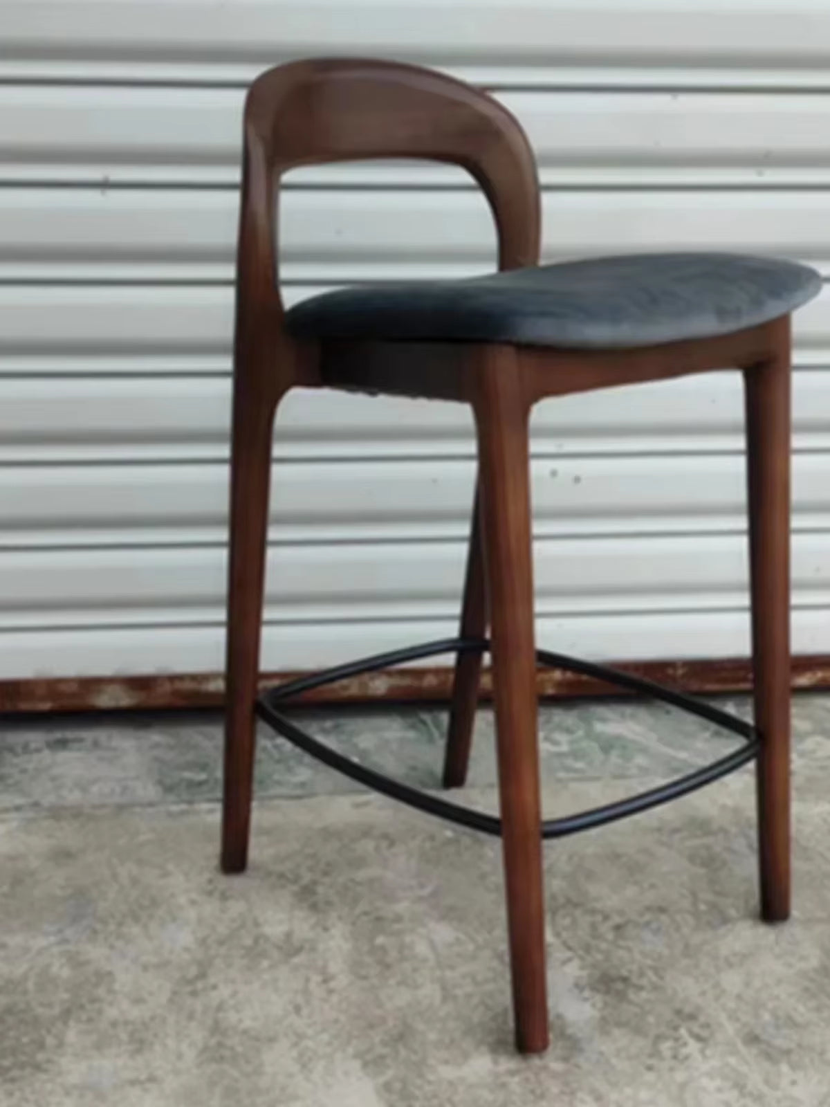 Wooden Reception Bar Chairs Nordic Modern Leather Saloon Bar Chairs Relaxing Library Counter Sgabello Cucina Home Furniture