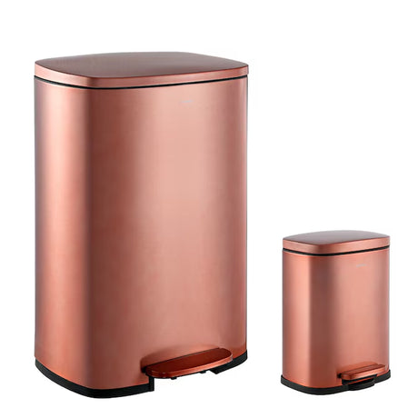 13.2-Gallon Stainless Steel Indoor Kitchen Step Trash Can