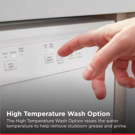 Eco Series 24" Front Control Built-In Dishwasher – White, 59 dB Quiet Operation