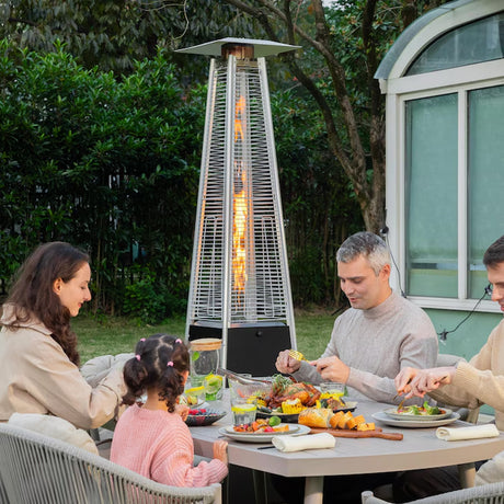 48000 -BTU Black Steel Floorstanding Liquid Propane Patio Heater