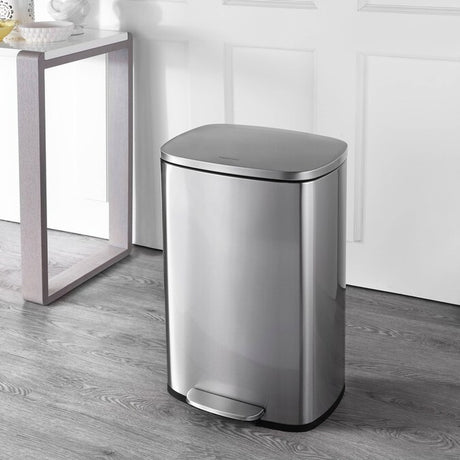 13.2-Gallon Stainless Steel Indoor Kitchen Step Trash Can