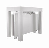 White Transformer Console-to-Dining Table – Italian Modern Expandable Design