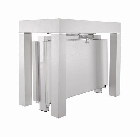 White Transformer Console-to-Dining Table – Italian Modern Expandable Design