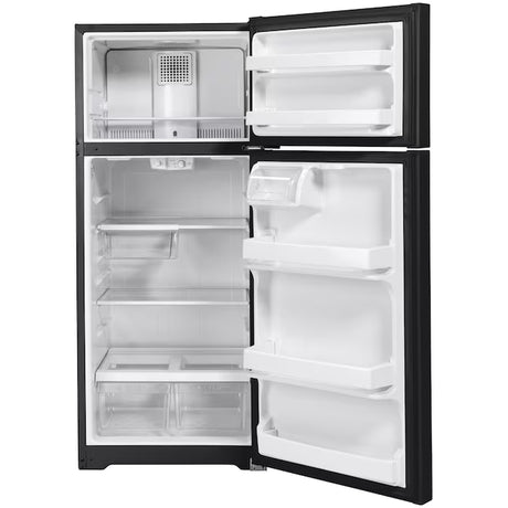 17.5-Cu Ft Top-Freezer Refrigerator (Black)