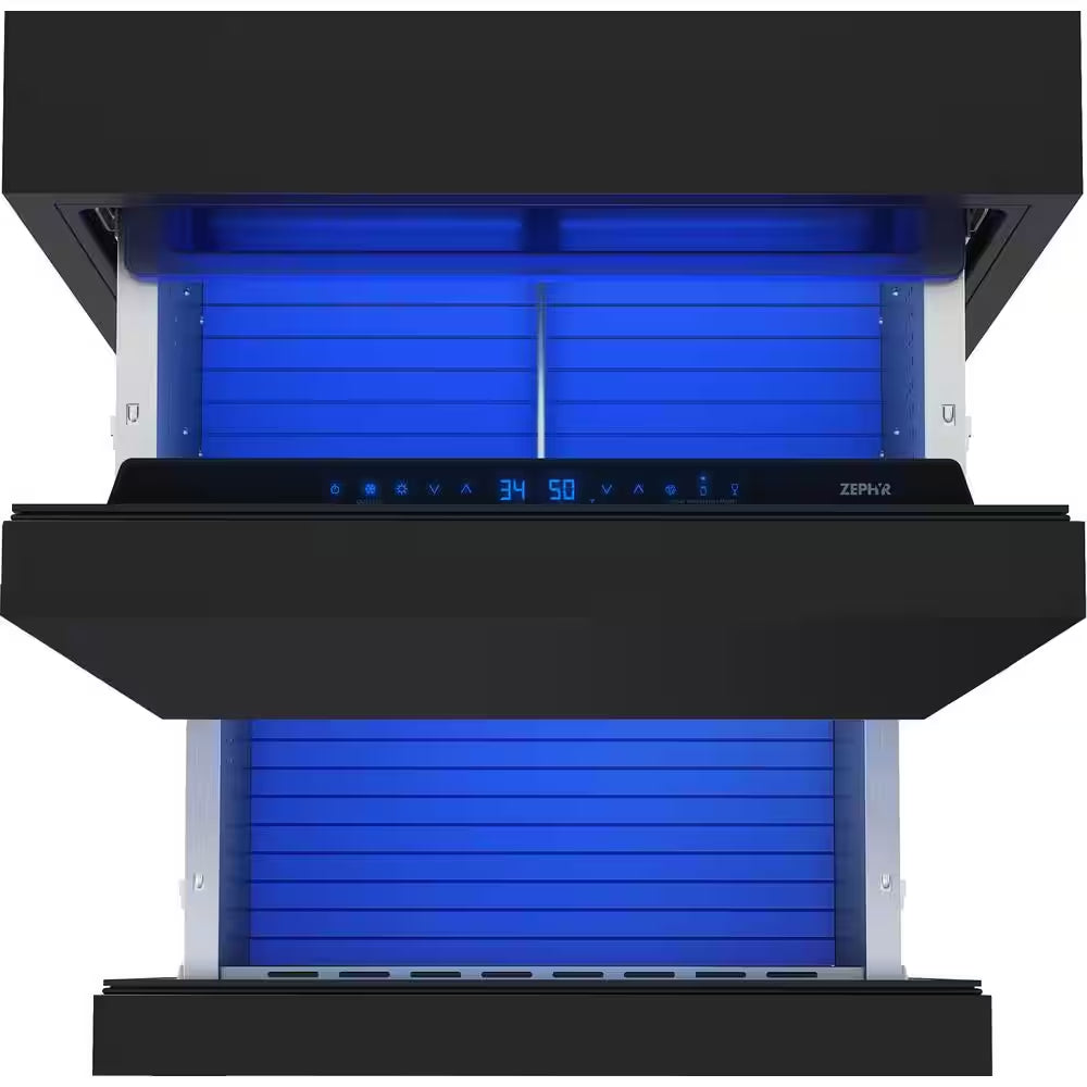 Presrv 5.1 Cu. Ft. Panel Ready Dual Zone Refrigerator Drawers