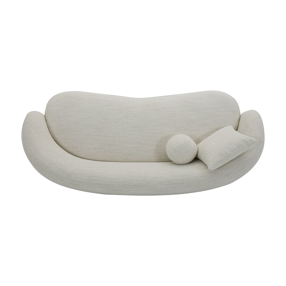 Juliet Curved 80.31" Sofa, Ivory