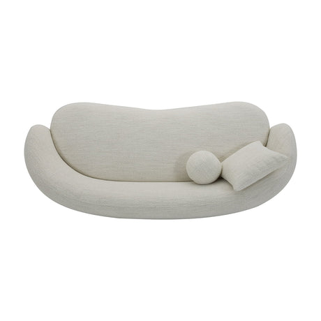 Juliet Curved 80.31" Sofa, Ivory