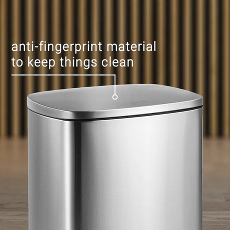 13.2-Gallon Stainless Steel Indoor Kitchen Step Trash Can