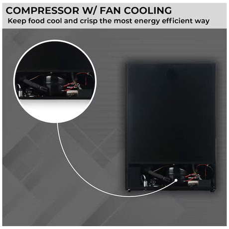 24-Inches W 108 -Can Capacity Stainless Steel Built-In/Freestanding Indoor Beverage Refrigerator with Glass Door