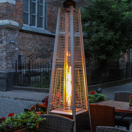 48000 -BTU Black Steel Floorstanding Liquid Propane Patio Heater
