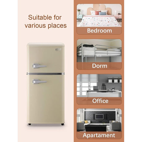 3.5-Cu. Feet with Freezer ( Cream ) Garage Ready