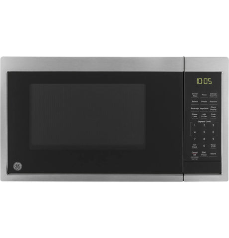 GEÂ® 0.9 Cubic Foot Capacity Countertop Microwave Oven, Stainless, JES1095SMSS