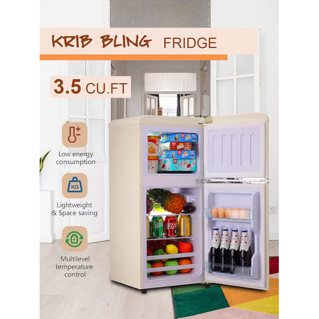 3.5-Cu. Feet with Freezer ( Cream ) Garage Ready