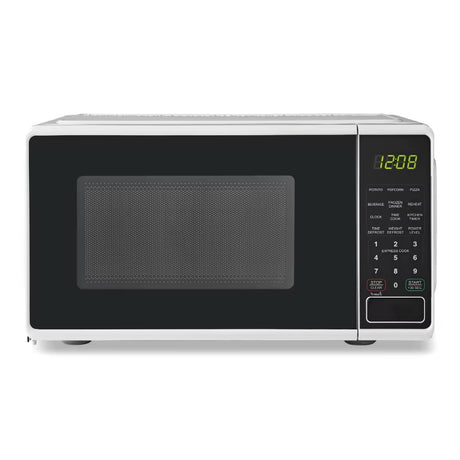 0.7 Cu. Ft. Countertop Microwave Oven, 700 Watts, Black, New, LED Display, Kitchen Timer, Household Tabletop Microwave Oven