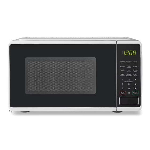 0.7 Cu. Ft. Countertop Microwave Oven, 700 Watts, Black, New, LED Display, Kitchen Timer, Household Tabletop Microwave Oven