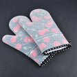 Flowered Sillicone Ktchen Gloves - Nest Home Essentials