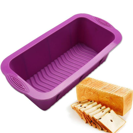 Silicone Bread Loaf Mold Cake Non Stick Bakeware Baking Pan Oven Soap Mould DIY Bread mousse toast pan cake form bakeware.
