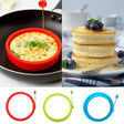 New Silicone Fried Egg Pancake Ring Omelette Fried Egg Round Shaper Eggs Mould for Cooking Breakfast Frying Pan Oven Kitchen.