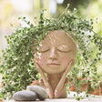 Girls Face Head Flower pot.