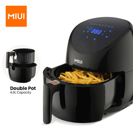 MIUI 4.6L Electric Air Fryer Oven MI-CYCLONE 360°Baking LED Touchscreen Deep Fryer without Oil Top Configurations Flagship - Nest Home Essentials