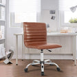 Armless Brown Chair for Home Office - Nest Home Essentials