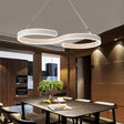Contemporary Acrylic LED Swirl Shaped Light Fixture - Nest Home Essentials